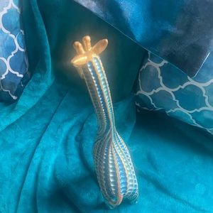 Hand painted wooden Giraffe